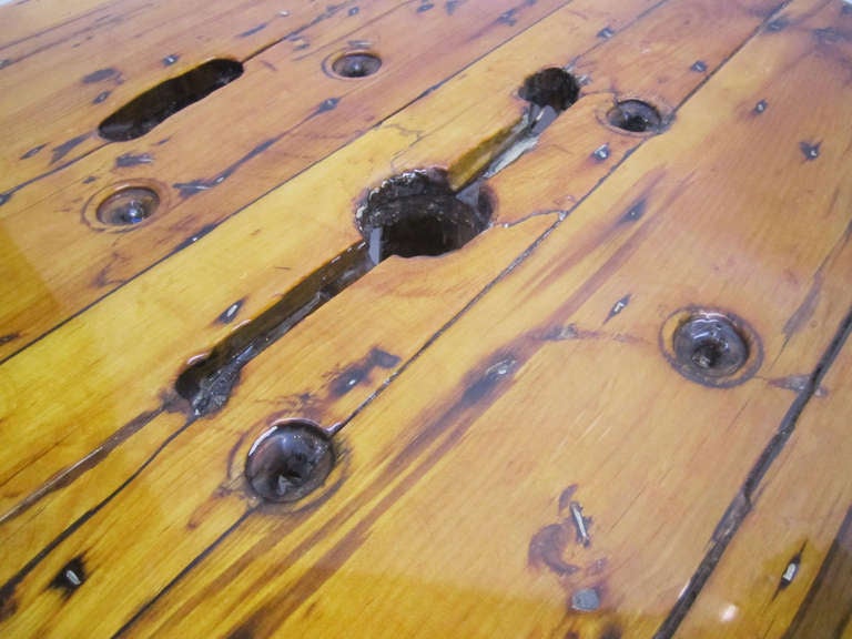 Unusual RoughlyHewn Wood Coffee Table at 1stDibs