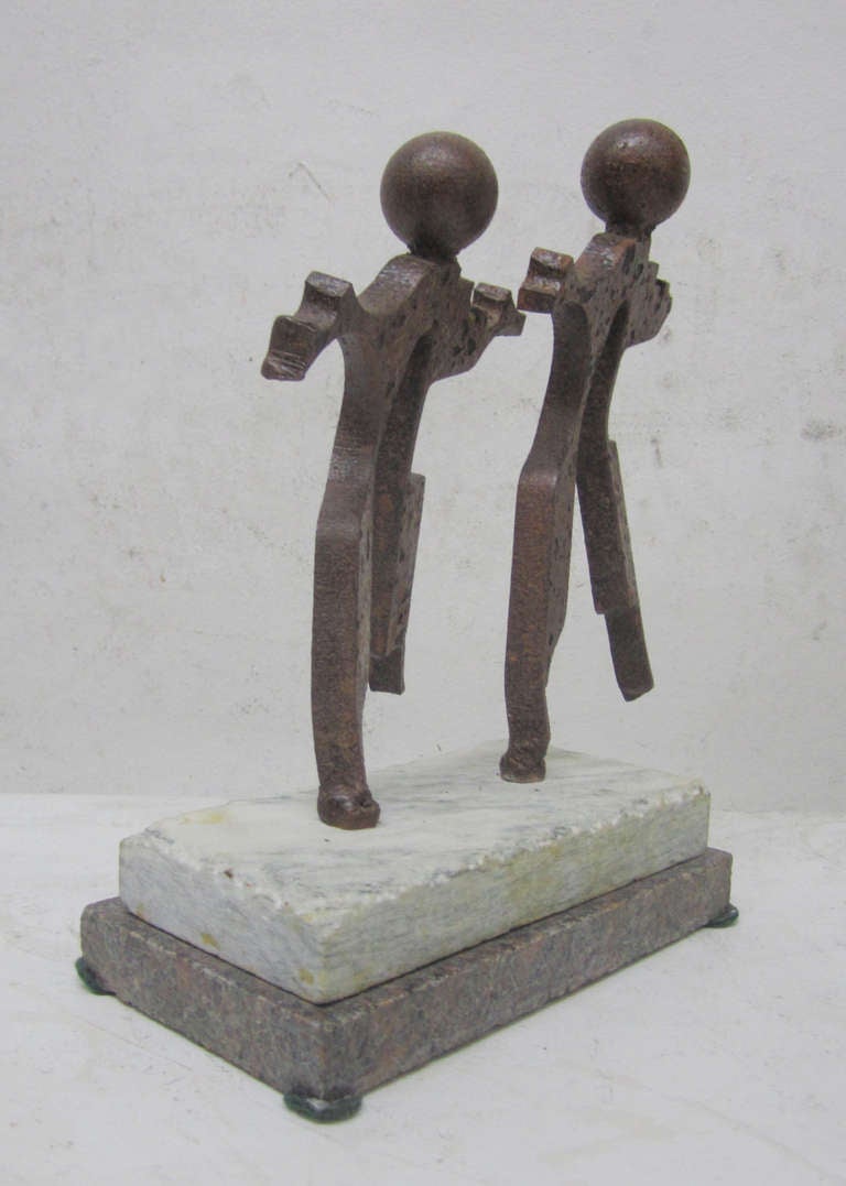 American Dancing Couple Rotating Sculpture by J. Shamus Koch