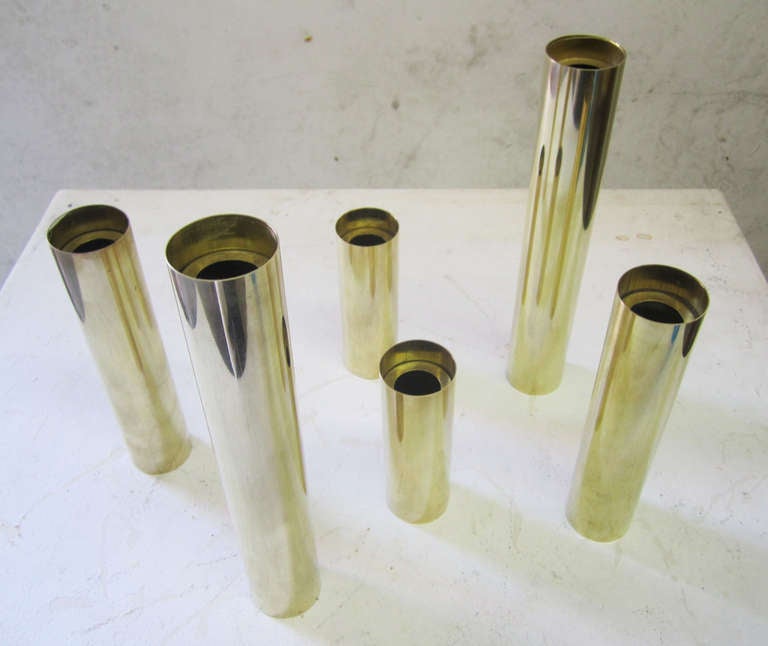 American Brass Candlesticks by Curtis Jere