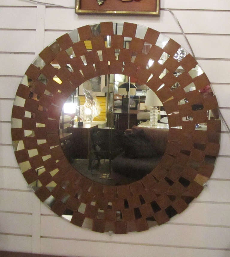Unknown Mid-Century Modern Unusual Sunburst Mirror