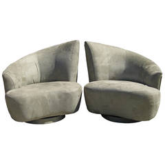 Vladimir Kagan Pair of Bilbao Chairs