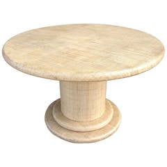 Grasscloth Dining Table by Harrison Van Horn