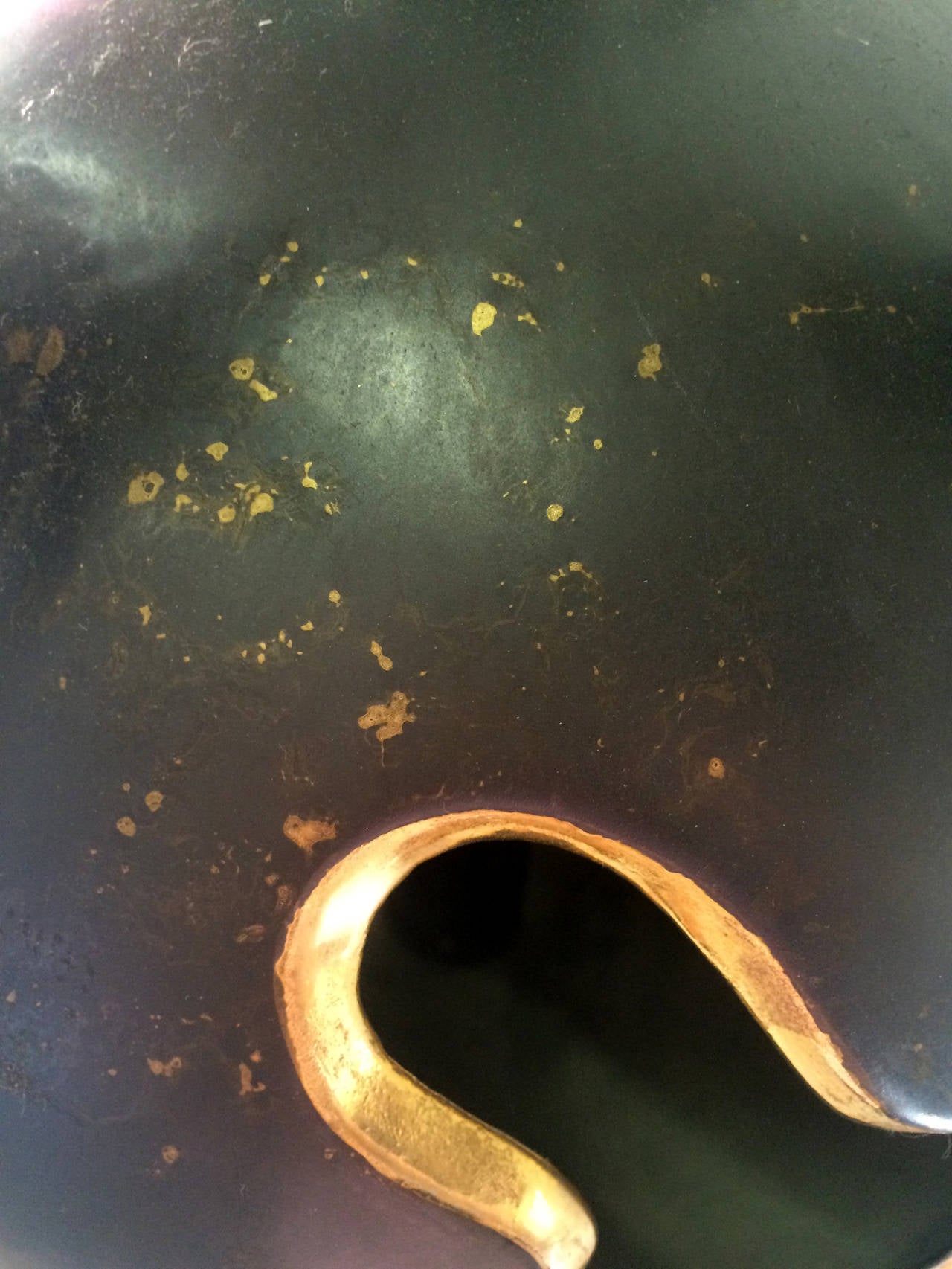 Black and Gold Unusual Ceramic Table Lamp 2