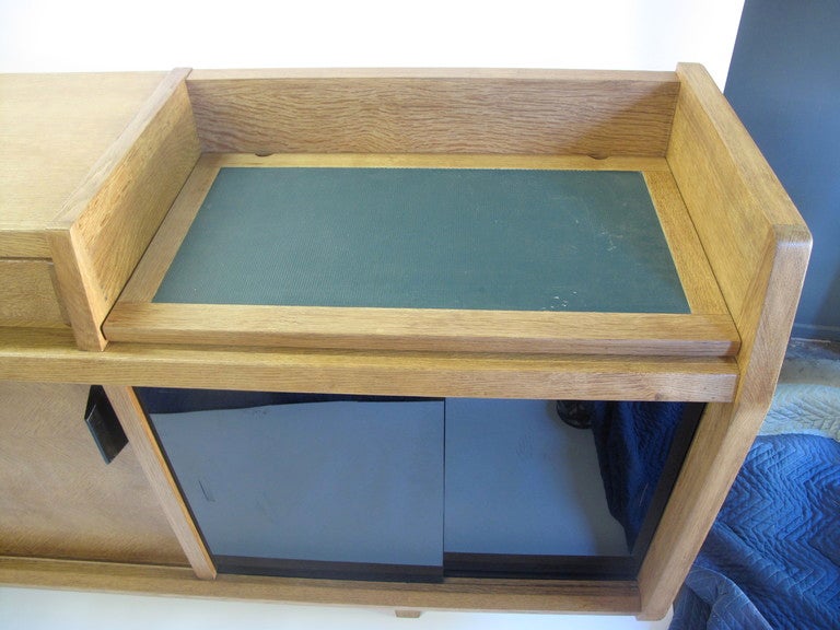 French Mid Century Modern Convertible Credenza by Marcel Gascouin at