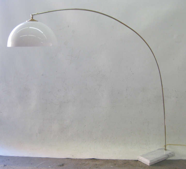 marble base arc lamp