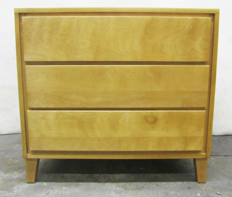 Mid-Century Modern Three Drawer Dresser by Russel Wright for Conant Ball