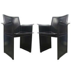 "Korium" by Tito Agnoli for Matteo Grassi Pair of Chairs