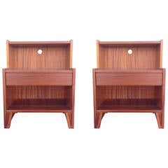 Retro Mid-Century Landstrom Nightstands, Pair