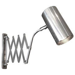 Industrial Style Koch and Lowy Accordion Sconce