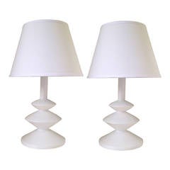 Pair of Lamps after Alberto and Diego Giacometti for Jean Michel Frank