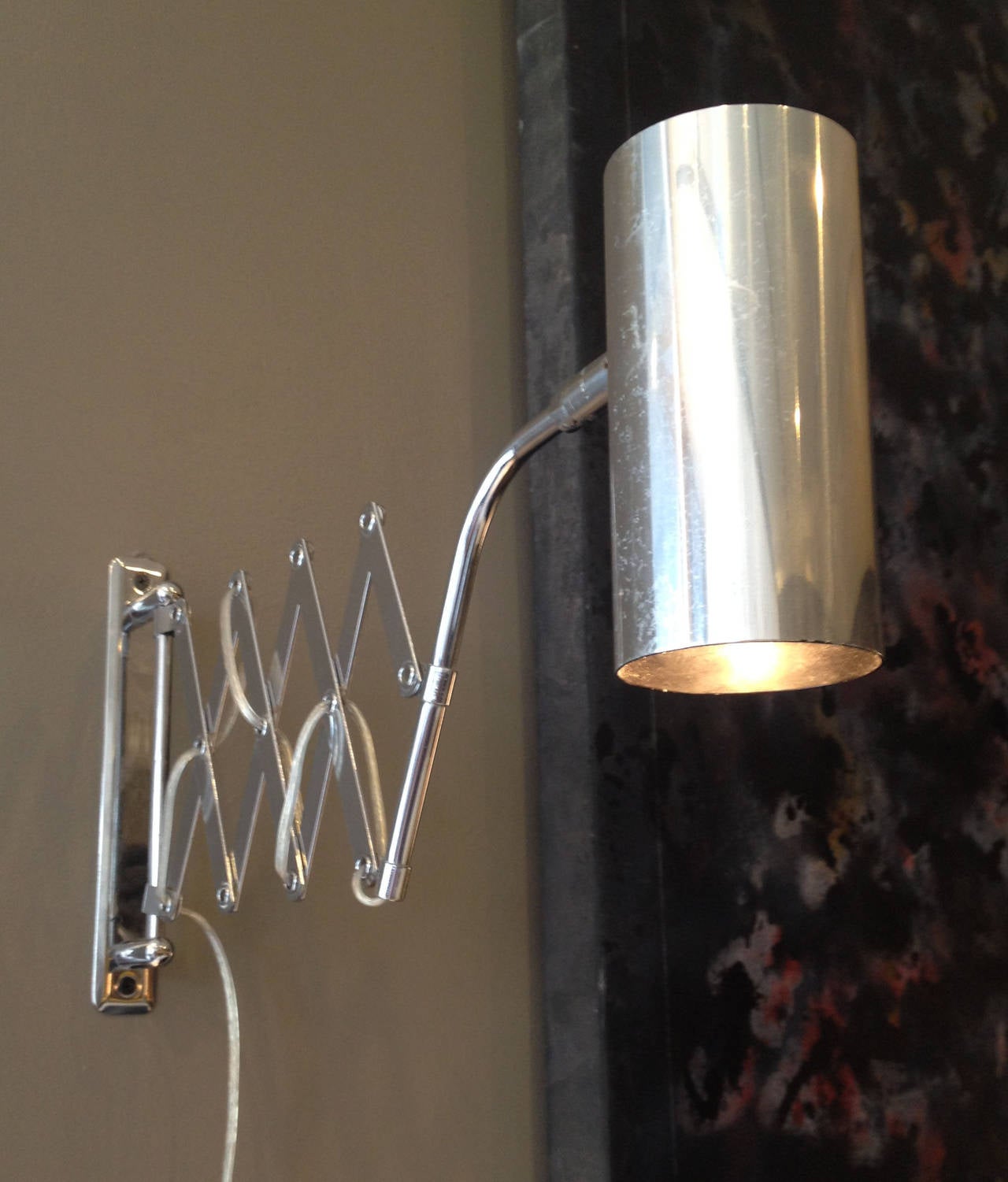 Industrial Style Koch and Lowy Accordion Sconce 3