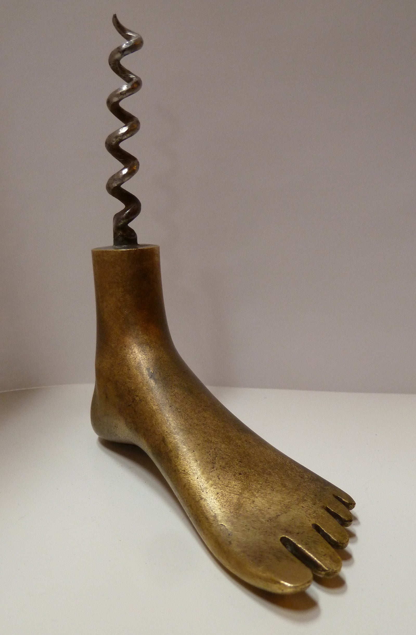 Austrian Mid-Century Foot-shaped Corkscrew by Carl Aubock