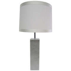 Architectonic Marble Table Lamp Attributed to Von Nessen