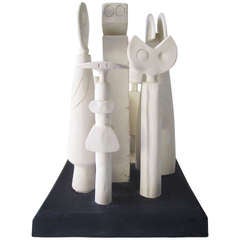 Used "Gathering of the Clan, " Ceramic Sculpture by Gail Kristensen