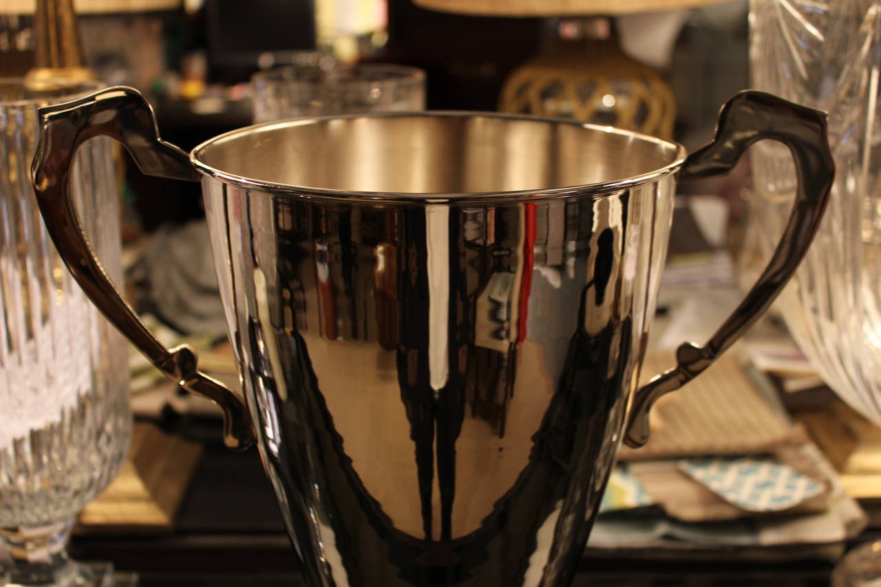 Contemporary English Silver Plated Ice Vase Trophy