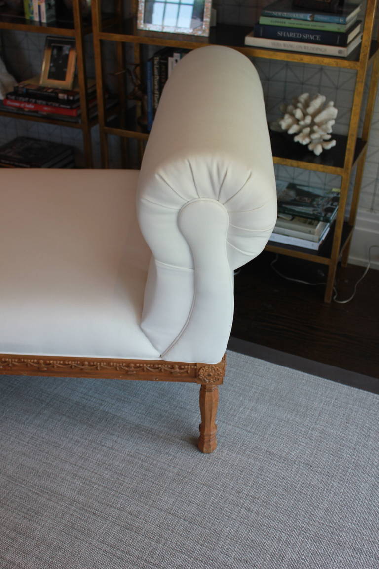1940s Chaise In Excellent Condition For Sale In Southampton, NY