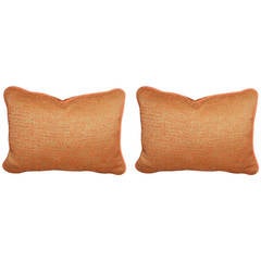 Burnt Tangerine Outdoor Pillows