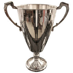 Contemporary English Silver Plated Ice Vase Trophy