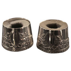 Engraveable Sterling Silver Wine Collars, 20th Century, England 6
