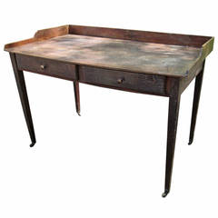 Antique French Bankers Desk, Simple Farmhouse Style