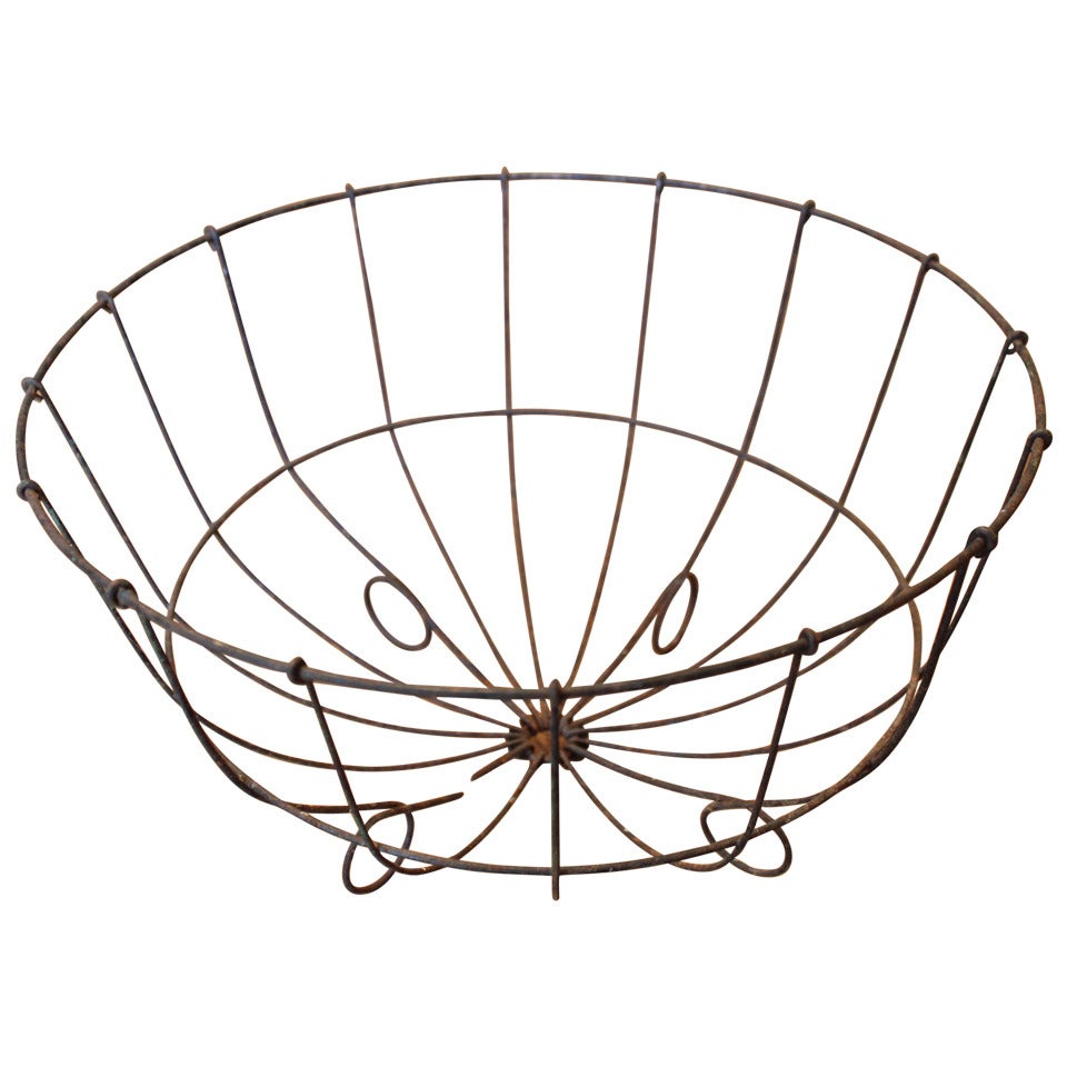 Belgian Wire Basket For Sale