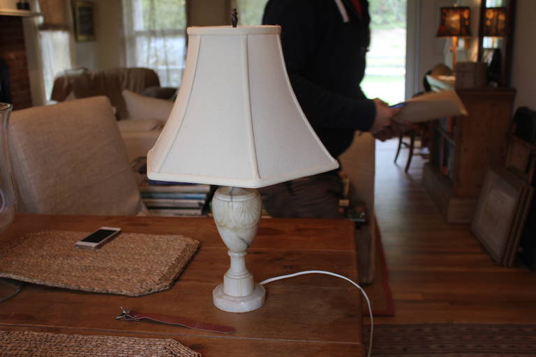 20th Century Alabaster Table Lamp For Sale