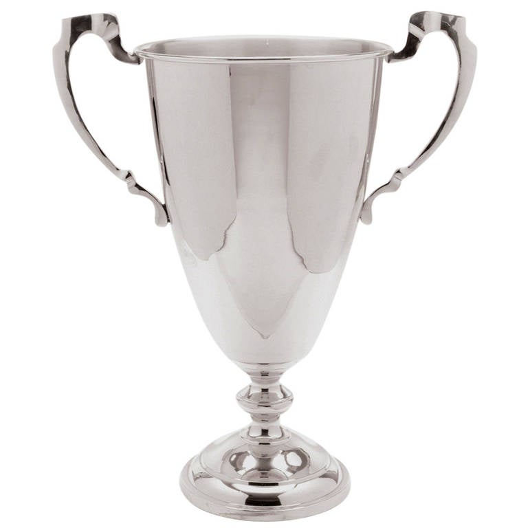 Silverplate Trophy Cup Vase at 1stdibs