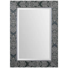 Sage Linen Framed Mirror