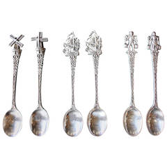 Silver Dutch Tea Spoon Set