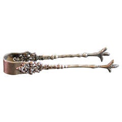 Antique Sterling Sugar Tongs