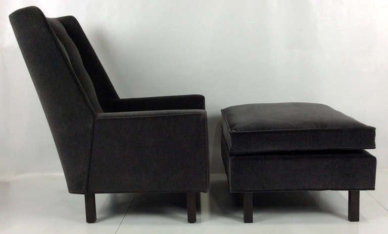 Modern Lounge Chair and Ottoman by Harvey Probber
