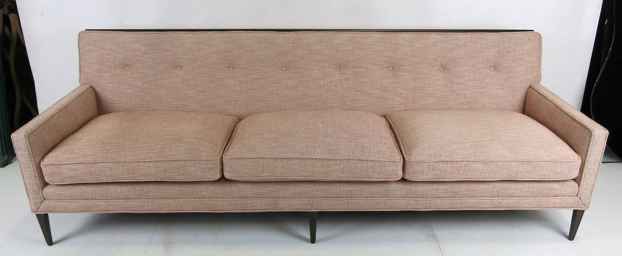 American Exquisite Walnut Framed Modern Sofa