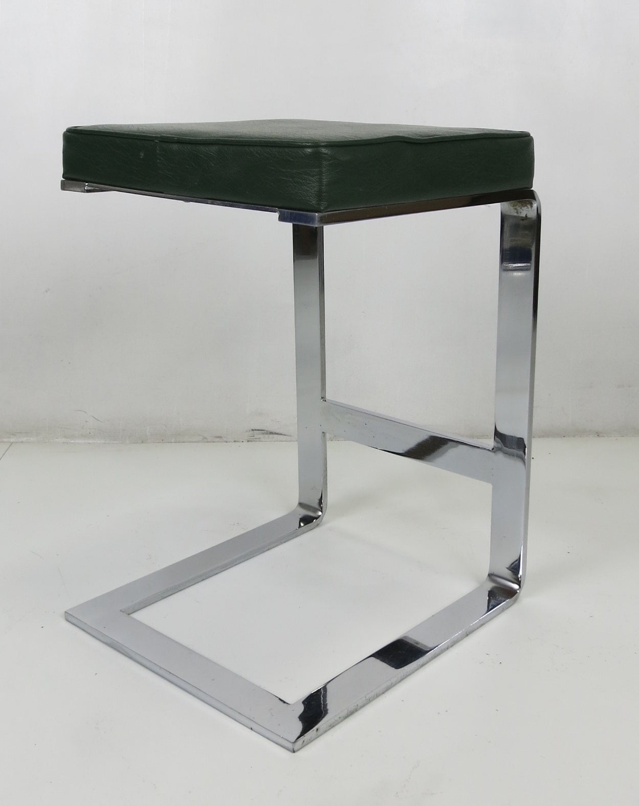 Late 20th Century Set of Four Chrome Counter Stools by Pace