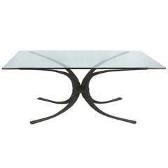 Sculptural Hand Forged Iron Dining Table Base by Stephen Bondi (1948-2004) 11