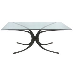 Sculptural Hand Forged Iron Dining Table Base by Stephen Bondi (1948-2004)
