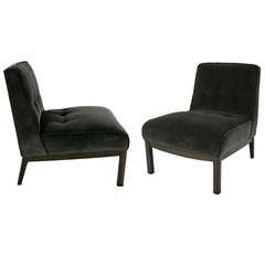 Pair of Modern Slipper Chairs after Edward Wormley