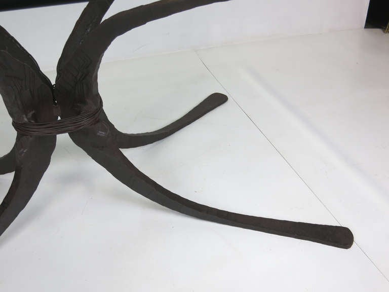 hand forged iron tables