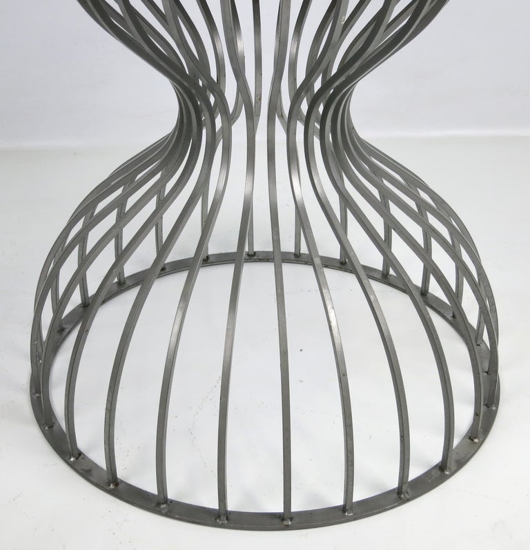 American Steel Cage Hourglass Form Side Tables- 4 available