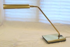 Retro Brass Gooseneck Desk Lamp by Koch & Lowy