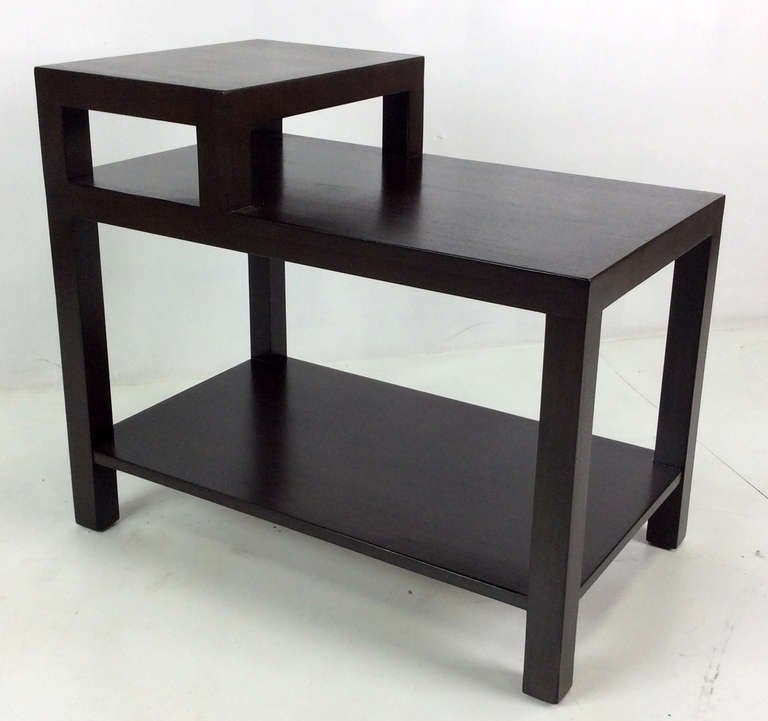 Modern Pair of Tiered End Tables by T.H. Robsjohn-Gibbings for Widdicomb