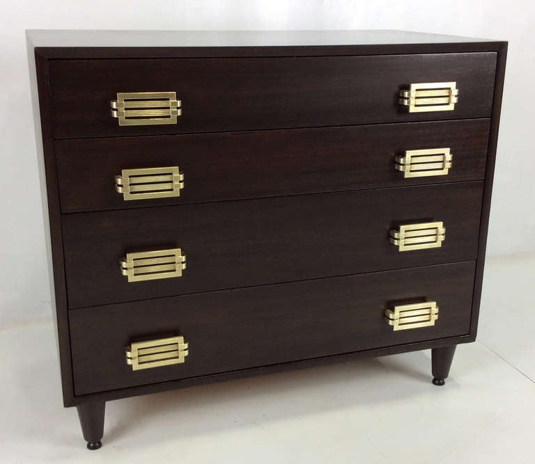 American Mahogany Bachelors Chest by Raymond Loewy for Mengel