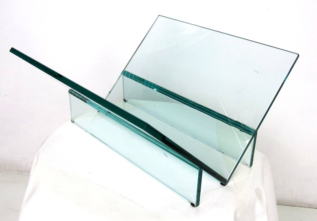 glass book stand