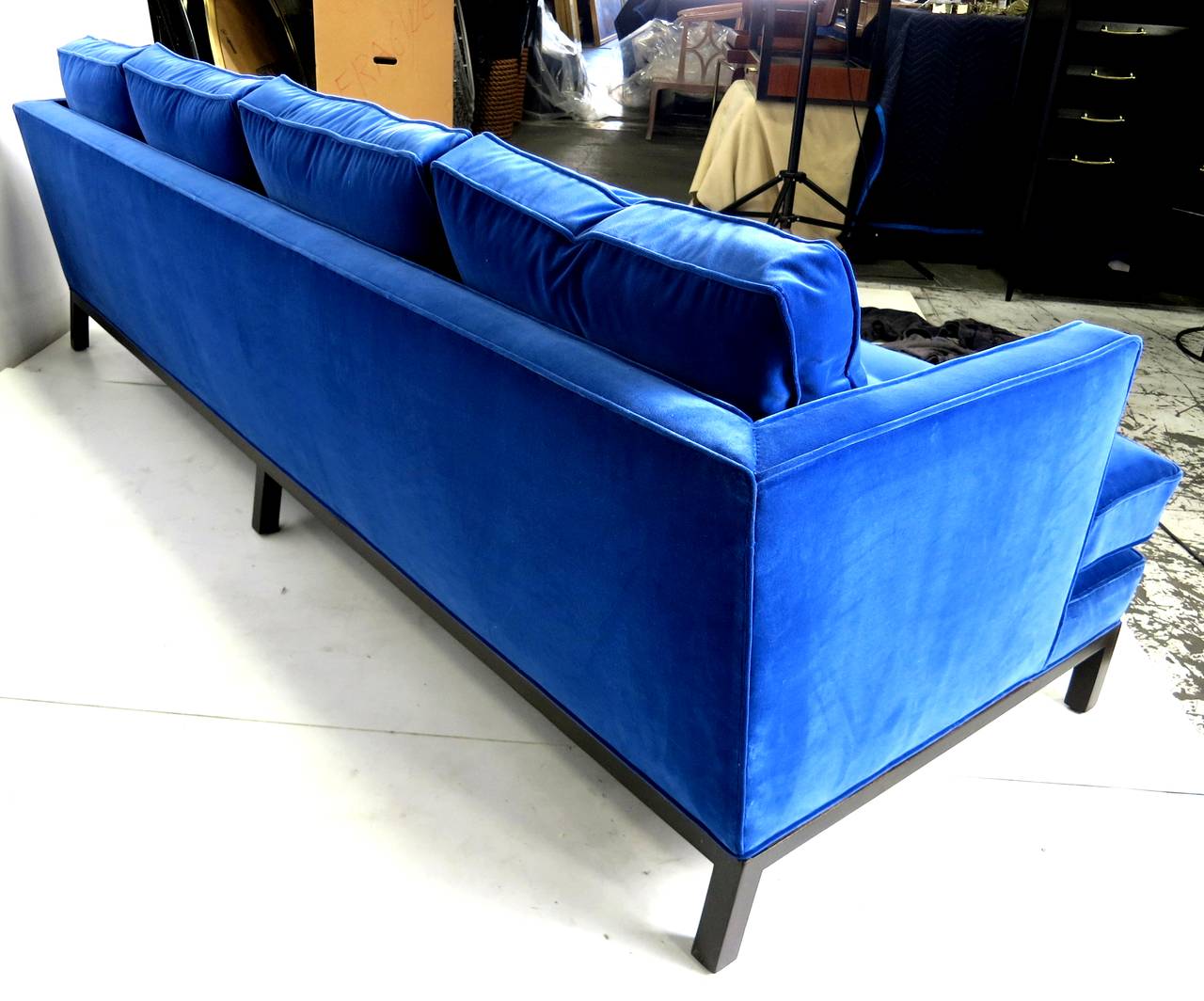 cerulean blue sofa