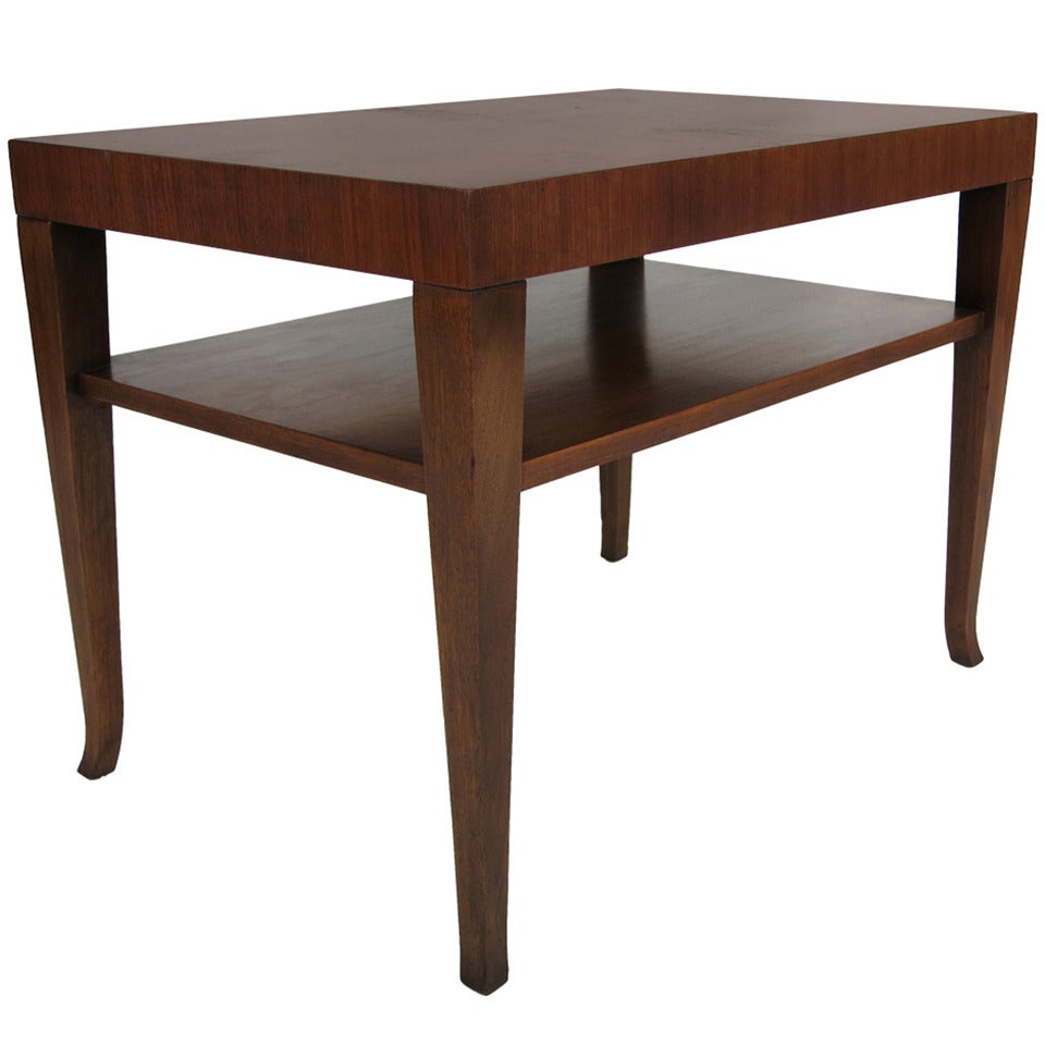 Pair of Walnut Side Table by T.H. Robsjohn-Gibbings