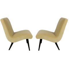 Pair of Scoop Chairs by Jens Risom for Knoll
