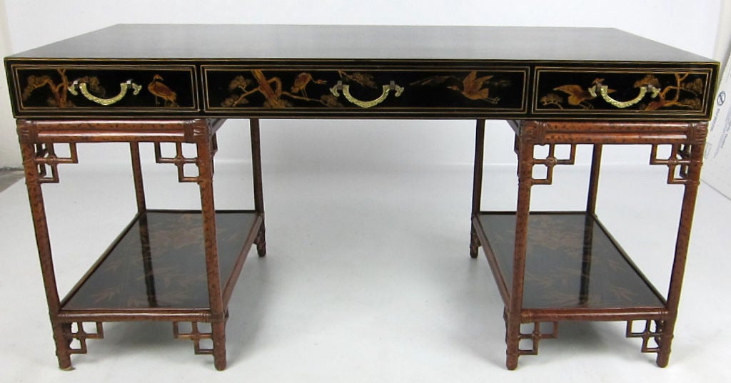 Unknown Fine Chinoiserie Writing Desk