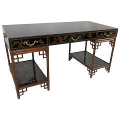 Vintage Fine Chinoiserie Writing Desk