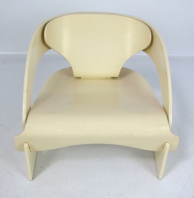 Italian Pair of Early 4801 Chairs by Joe Colombo for Kartell