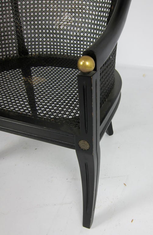Pair of Regency Style Spoonback Armchairs 1