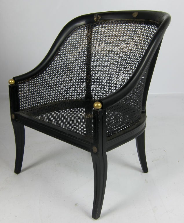 Pair of Regency Style Spoonback Armchairs 3